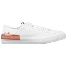 Tenis Coca Cola Atlanta Leather Metallic Feminino Branco