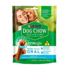 Petisco Purina Dog Chow Extra Life Saúde Oral para Cães de Porte Mini 