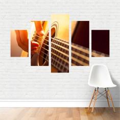 Quadro Música Violão Instrumento Musical Violonista Canvas