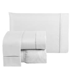Lençol Queen Percal 400 Fios Pádua Algodão - 04 Peças - Bazar Enxoval,