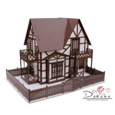 Casa de bonecas para mini bonecas compatível com lol e polly modelo cl