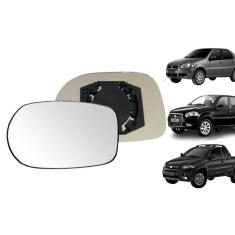 Lente Retrovisor Com Base Palio Siena Strada 11.. Ld Direito