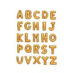 Balão Metalizado De Letra Dourada - 1 Metro Modelo M