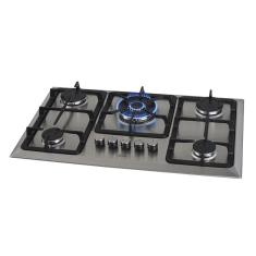 Cooktop 5 Bocas Fischer Infinity Trempe De Ferro Tripla Chama à Gás Mesa Inox Bivolt