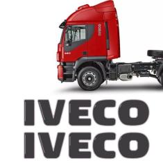Par De Emblemas Iveco Stralis 2010 Adesivo Resinado Lateral - SPORTINO