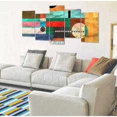 Quadro Decorativo 129x63 Sala Quarto Abstrato