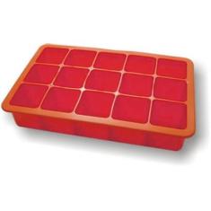 Forma De Gelo Em Silicone 15 Cubos Vermelha S6014B-Vm