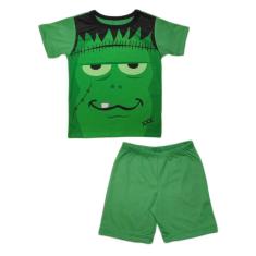Conjunto Infantil Fantasia Frankenstein Camiseta e Short
