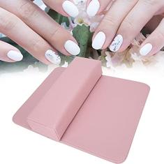 Travesseiro de Mão Macio para Arte Em Unhas, Salão de Beleza, Descanso de Braço, Conjunto de Almofada, Ferramenta de Manicure para Arte Em Unhas, Tapete de Mesa, Rosa e Preto
