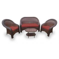 Conjunto de Sofás Fibra Sintética Tóquio - 1 Sofá 2L + 2 Poltronas + 1