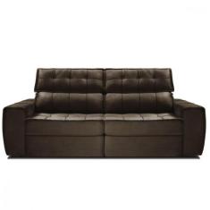 Sofa Gralha Azul America 3 Lugares Marrom