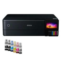 Impressora Multifuncional Fotográfica Epson Ecotank L8180, Preto, 110V