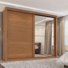 Guarda-roupa Casal 8 Espelhos 2 Portas de Correr Essencial