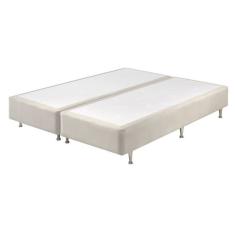 Base Box Somiê King Uni Veludine 37X193X203Cm Ecoflex Perolado