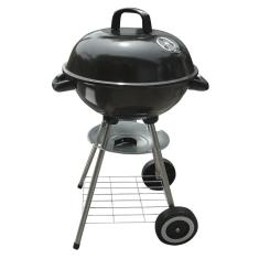 Nautika, Churrasqueira Americana Bafo Texas Com Tampa E Rodinha, Compacta, Grelha Cromada, Prateleira na Parte Inferior, Excelente para Camping, Viagens, Clubes E Uso Doméstico