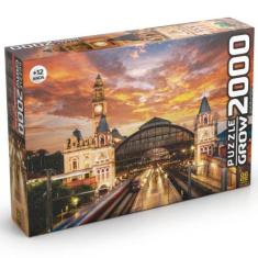 Quebra cabeca estacao da luz 2000 pecas grow, ., UN