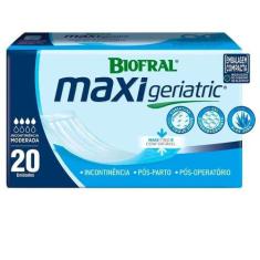 Absorvente Biofral Geriátrico Maxi Geriatric - 8 Pacotes Com 20 Tiras