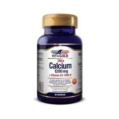 Ultra Cálcio 1200mg + Vitamina D3 1000UI Vitgold 60 cápsula