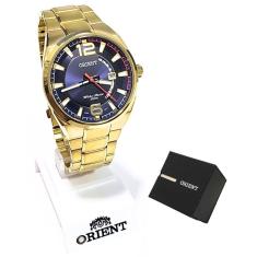 Relógio Orient Masculino Analógico Dourado MGSS1159 D2KX