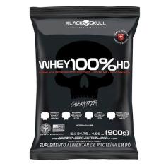 Whey 100% Pure Hd Refil 900g Black Skull, Chocolate