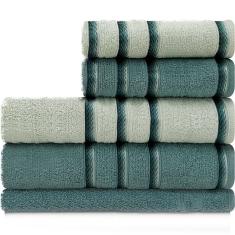 Jogo de Toalhas 5 Peças Banhão + Rosto Algodão Appel Classic Emcompre