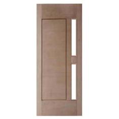 Porta de Madeira Maciça 01 Almofada Para Vidro Casmavi de Cedro Arana 