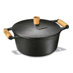 Panela Caçarola De Ferro 2,2 Litros 21x9cm - Panela Mineira