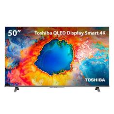 Smart TV QLED 50" 4K Toshiba 50C450NS Google TV 3 HDMI 2 USB Wi-Fi - TB034MB TB034MB