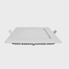 Plafon LED Embutir 12W Bivolt 6400K Quadrado Ourolux