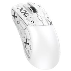 Mouse para jogos sem fio ATTACK SHARK R1, 59 g leve Tri-Mode BT5.2/2.4GHz/mouse de computador com fio, PixArt PAW3311 18K DPI sensor óptico, botões programáveis, mouse de longa duração da bateria para