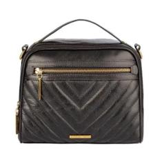 Bolsa de mão em couro estampado Lara Feminina-Feminino