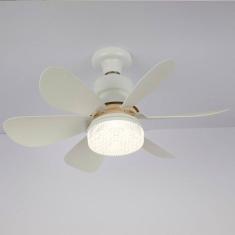 Ventilador De Teto 6 Pás Potente Com Lâmpada Bivolt