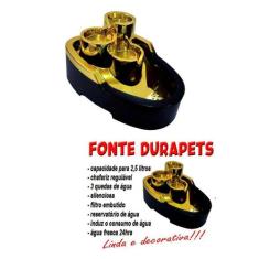 Fonte Bebedouro Automático Pet Durapets Gold Bivolt 2,5L
