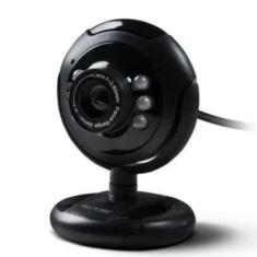 WEBCAM PLUGEPLAY 16MP NIGHTVISION MIC USB PRETO WC045 MULTILASER