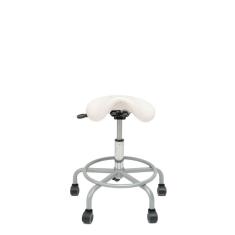 cadeira mocho sela branca cinza cromada dentista tatuador estetica manicure odontologia consultorio luxo premium