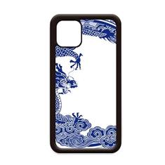 Capa de celular Blue Dragon da cultura chinesa para iPhone 12 Pro Max para Apple Mini Mobile Case