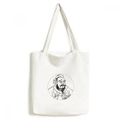 Dao Religion China Lao Tzu sacola de lona sacola de compras casual bolsa de mão