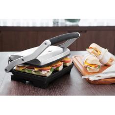 Sanduicheira Tramontina By Breville Express Inox Fosco 110v Cor Aço Inox By Breville Express Aço Inox Fosco 127V