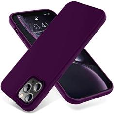OTOFLY Capa compatível com iPhone 12 Pro Max de 6,7 polegadas (2020), [série de toque suave e sedoso] Capa protetora completa de borracha de silicone líquido macio premium para iPhone 12 Pro Max