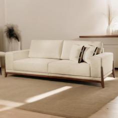 Sofá Fixo Magnus 3 Lugares Luxo 2,30m Elegância e Sofisticação - Caste