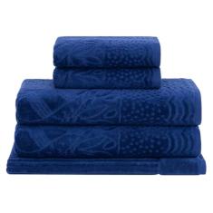 Buddemeyer Jogo de Toalhas Gigante Tucano Azul Marinho 5 peças