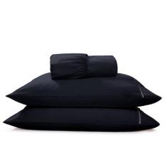 Jogo De Lençol Queen 3 Peças Micropercal 400 Fios Ótimo Acabamento - O