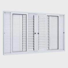 Janela de Correr Alumínio 6 Folhas Lucasa Eccellente 100x200cm