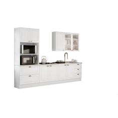 Cozinha Modulada Americana com 5 Peças Branco HP - Henn
