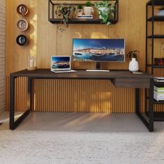 Escrivaninha Yon Presidente Com 1 Gaveta 190x70x75 Terracota