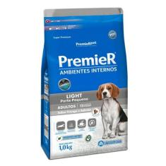 Ração Premier Ambientes Internos Light Cães Adultos - 1kg