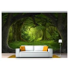 Papel De Parede Floresta Natureza Árvores 3D 3M² Xna188 - Você Decora
