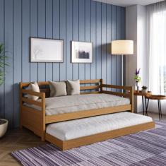 Sofá Cama Bicama Solteiro Madeira Maciça Enjoy - Atraente Móveis
