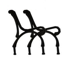 Par Pé De Banco Praça De Jardim Gigante Em Ferro Fundido - FUNDIÇAO SA