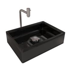 Kit Cuba Torino Sobrepor C/ Torneira Inox e Valvula Click - Loja DoceL